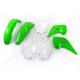 Комплект пластикових UFO kawasaki kx 125 / 250 '03-'10 колір oem (зелений/білий) (ka201e999) - замінює kakit202999