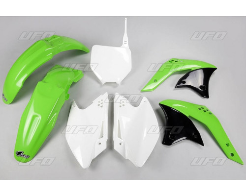 Комплект пластикових UFO kawasaki kxf 250 '07 колір oem (зелений/білий) (ka208e999) (ka208e999)