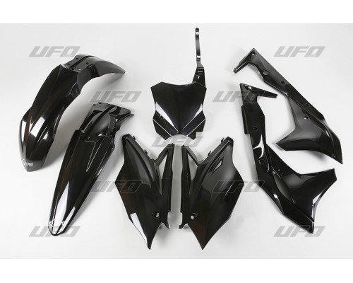 Пластиковий комплект UFO kawasaki kxf 250 '17 колір чорний (ka224e001)