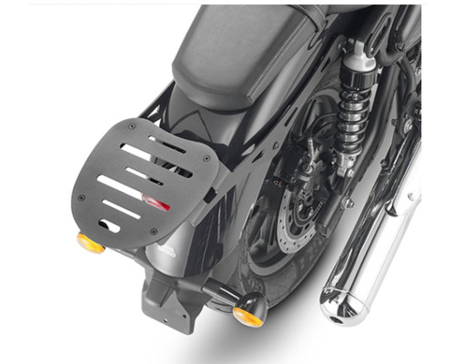 Kappa, Стелаж для центрального кофра, Royal Enfield Super Meteor 650 '23, без плити, чорний