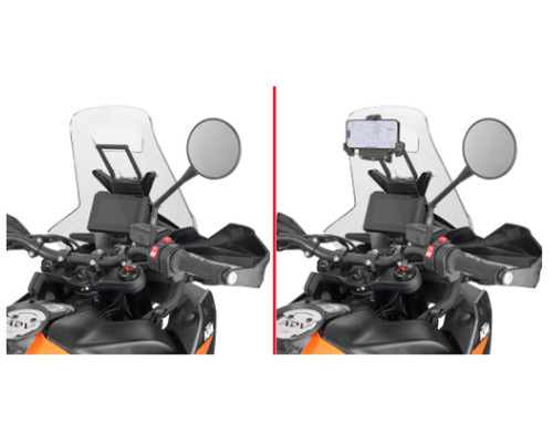 Kappa, поперечка для сумок і кріплень GPS/смартфон, KTM 890 Adventure, 2023, чорний