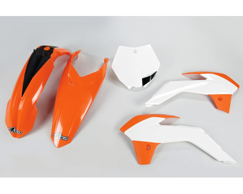 Пластиковий набір UFO ktm sx 85 '13-'17 колір oem '15 (помаранчевий/білий)