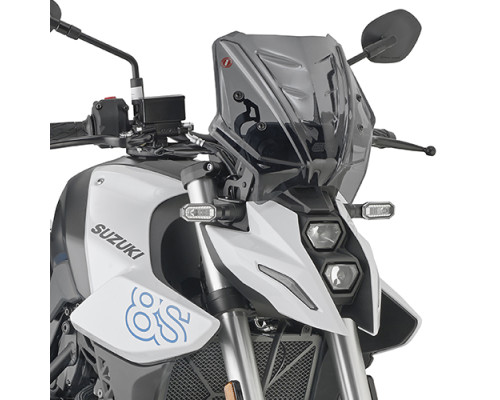 Givi 2024 вітрове скло димчасте 25x31 см для Suzuki GSX-8S (2023) / GSX S1000 (2021-2023)