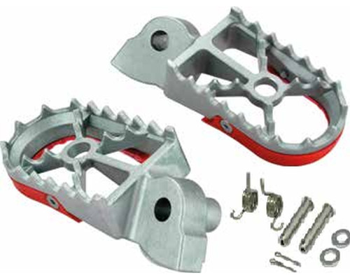 Підніжки buzzetti HONDA cr 125/250r '02-'08; crf 250r/x '04-'22; crf 300l '21-'23; crf 450r/x '02-'22; crf 1000l '18-'22 (нержавіюча сталь в комплекті 2 пружини, 2 штифти, 2 шайби, 2 штифти)