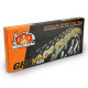 Moto-master приводний ланцюг gpxn-520g професійний вузький x-ring motocross / enduro racing x-ring chain колір золотий / чорний (120 ланок, зажим в комплекті)