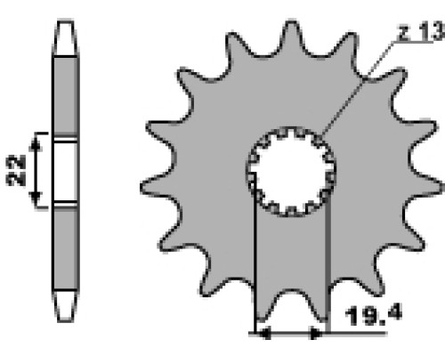 Зірочка передня pbr 4103 12 18nc (jtf1439.12) (ланцюг 520)