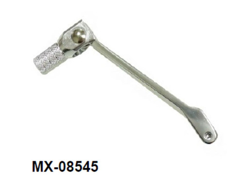 Важіль перемикання передач HONDA crf 80f '04-'13, xr 80/100 r '01-'03, crf 100 f '04-'13 (oem: 24701-kn4-a60; 24701-ksj-305) (кований алюміній), колір сріблястий (анодований)