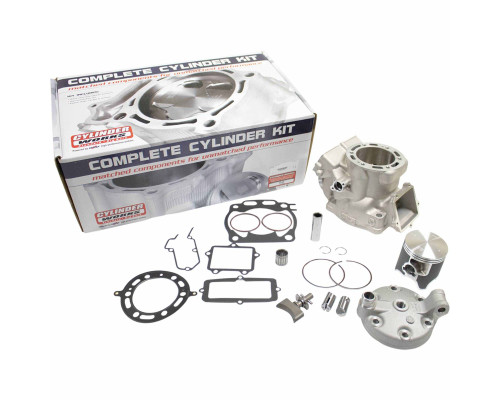 Циліндр YAMAHA yz 250 '99-'23 2t big bore (+5,6mm=72,00 mm) (295ccm) nicasil (поршень 24079, Циліндр, головка Циліндра, прокладки верхні, клапан випускний)(p400485100042)