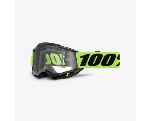 100 PROCENT Accuri 2 МотоОкуляри Clear Lens Жовтий Fluo/Чорний