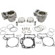 Циліндр комплект kawasaki kvf 750 brute force 4x4 '05-'14 ,krf 750 teryx 4x4 '08-'13 (2 шт. передні + задні) стандарт (85,00 мм) (2x porshen 23908, 2x Циліндр, 2x верхний)