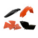 Пластиковий комплект polisport ktm exc/exc-f '01-'03 колір помаранчевий чорний oem