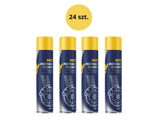 Mannol montage cleaner brake degreaser 600ml (9672) - коробка 24 штуки (пакет) (brake cleaner)
