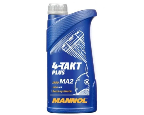 Mannol engine oil 4t plus 10w40 1l (api sl, jaso ma/ma2) semisynthetic (7202) - коробка 40 штук (упаковка)