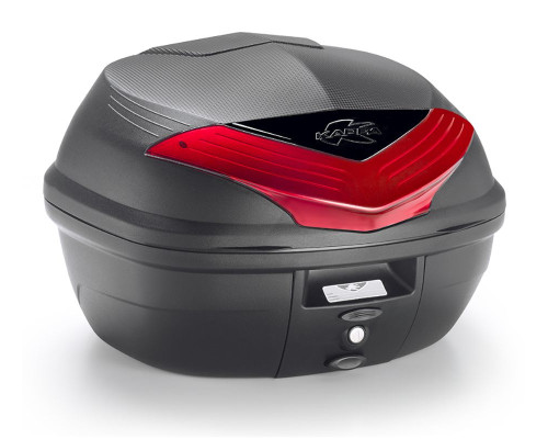 Kappa K355N2 центральний кофр 35л Monolock червоні відбивачі з пластиною чорний