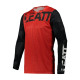 Leatt (2021) moto 3.5 junior jersey red колір чорний/червоний розмір xl 160 см