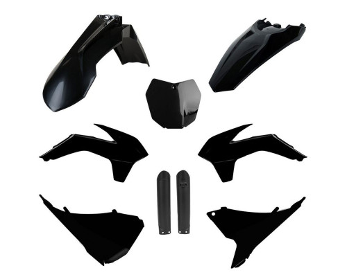 Polisport full kit ktm sx/sx-f/xc-f '15 передня панель (8659100003) та накладки на амортизатори (8398600003) колір чорний