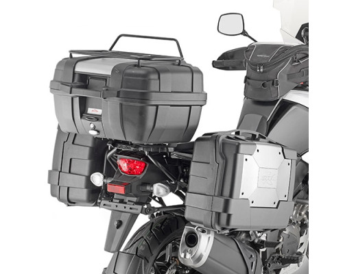 Kappa Стелаж Бічні футляри Monokey для Suzuki V-Strom 1050 (2020), V-Strom 1050 XT (2020), підходить для Monokey Retro-Fit K-Venture Alu та K'Mission Alu, чорний