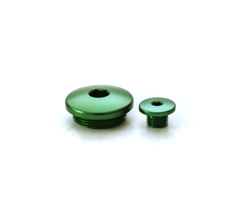 Пробки двигуна ACCEL KAWASAKI KX 250F '11-'20, KX 450F '09-'20, KLX 450R '08-15 колір золотий (30X1.5MM, 12X1.5MM)