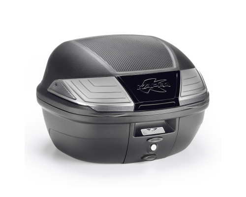 Kappa K400NT центральний кофр Monolock 40л з білими відбивачами (включає пластину) чорний