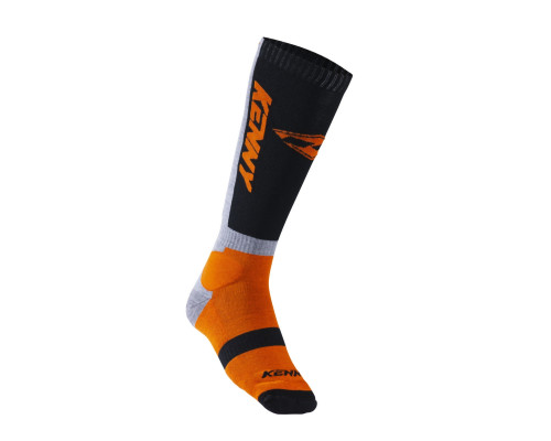 Короткі шкарпетки kenny racing mx tech orange колір чорний/помаранчевий розмір 43-46