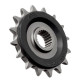 Зірочка передня jt з гумою bmw g310gs '16-, g310r '16-, (jtf406.16rb) (ланцюг 520)