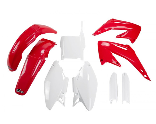 Повний комплект UFO з чохлами для телескопів HONDA cr 125/250 '04-'07 колір oem (червоний/білий) (ho103e999) (ho103e999)