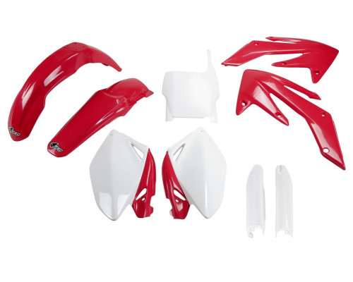 Повний комплект UFO з чохлами для телескопів HONDA crf 250r '06-'07 колір oem (червоний/білий) (ho105e999) (ho105e999)