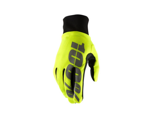 100 PROCENT зимові рукавички для crossу/enduro hydromatic neon жовтий (водостійкий) колір flow жовтий розмір xl старий код: 10011-004-13