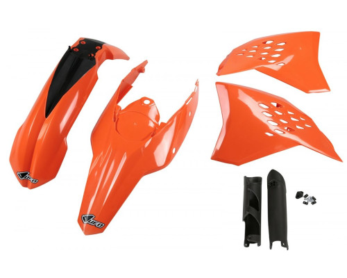 UFO повний комплект чохлів для телескопів ktm exc '09-'10 колір oem (помаранчевий) (kt511e999) (kt511e999)