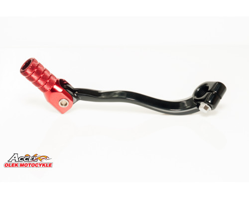 Важіль перемикання передач HONDA crf 250r '04-'09, crf 250x '04-'17 алюмінієвий, колір чорний, наконечник червоний