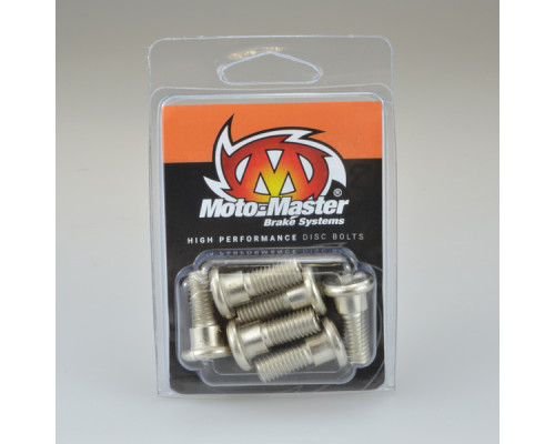 MOTO-MASTER БОЛТИ ЗАДНІХ ГАЛЬМІВНИХ ДИСКІВ M8 x 22 (6 ШТ.) HONDA CR / XR (ДИВ. ОПИС ТОВАРУ)