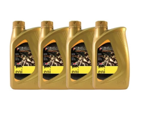 Agip (eni) i-ride moto 10w40 напів-синтетична моторна мастила (4l) ma2 - box of 4