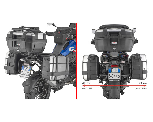Givi One-Fit Monokey Стійка для бокових кофрів BMW R 1300 GS 24 Чорний