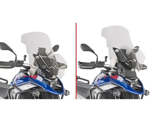 Givi R1300GS Вітрове скло Прозоре 65x54 см Без радара 2024