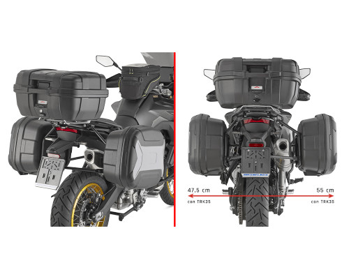 Givi One-Fit Monokey Бічний Стійка для Кофрів Voge Valico 900 DSX Чорний