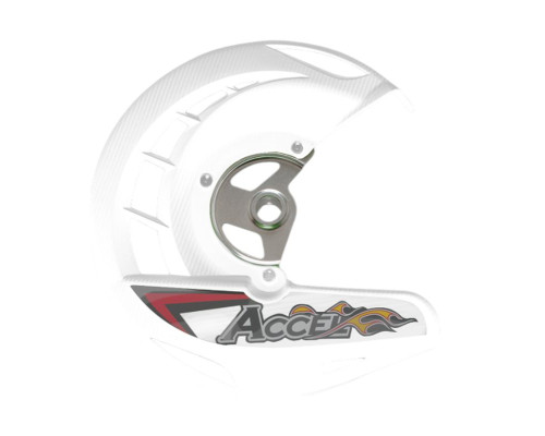ЗАХИСТ ПЕРЕДНЬОГО ГАЛЬМІВНОГО ДИСКА ACCEL YAMAHA YZ125/250 '02-'18, YZF250/450 '03-'13, WR250/450F '03-'17 БІЛИЙ (ДІАМЕТР 20) (FDG-02WH) - СПЕЦІАЛЬНА ПРОПОЗИЦІЯ