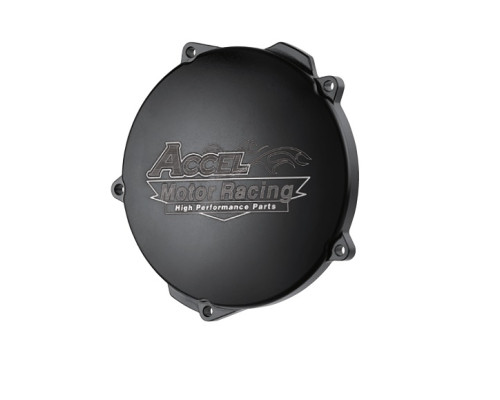 КРИШКА ЗЧЕПЛЕННЯ ACCEL АЛЮМІНІЄВА (З ПРОКЛАДКОЮ) KTM SXF 450 '07-'12 ЧОРНА - СПЕЦІАЛЬНА ПРОПОЗИЦІЯ