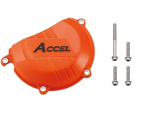 Кришка зчеплення accel (пластик) ktm sxf450 '13-, excf450 '12-, exc 500 колір помаранчевий