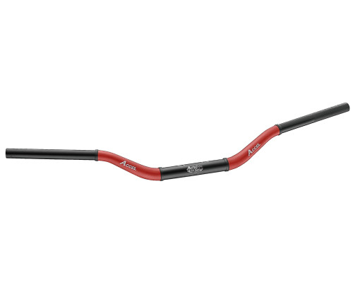Алюмінієве кермо accel 28.6mm taper mx design YAMAHA yz high (7075-t6) ergal двоколірний червоний+чорний (ширина 803мм, висота 92мм)