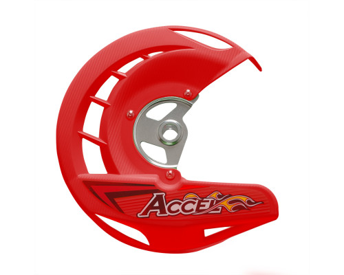 ЗАХИСТ ПЕРЕДНЬОГО ГАЛЬМІВНОГО ДИСКА ACCEL HONDA CRF 250/450R,X '04-'14, CR 125/250 '04-'07 ЧЕРВОНИЙ (FDG-01RD)