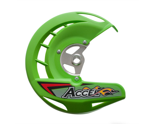 ЗАХИСТ ПЕРЕДНЬОГО ГАЛЬМІВНОГО ДИСКА ACCEL KAWASAKI KXF 250/450 '06-'18 КОЛІР ЗЕЛЕНИЙ (FDG-03GR)