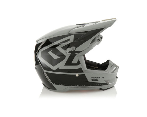 6D Helmets ATR-3 Hex Кросовий/Ендуро Шолом Глянцевий Чорний/Сірий Розмір S (55-56 см)