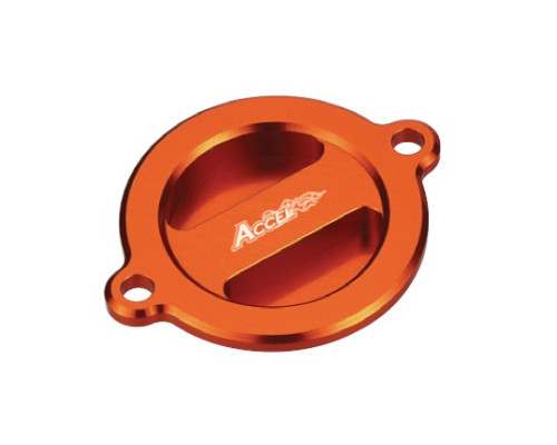 Accel KTM EXC 450/500 '12-'16 кришка фільтра оливи алюмінієва помаранчева