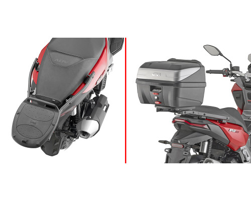 Givi SR1 ADV 125 Стелаж для центрального кофра Monolock Без плити Чорний