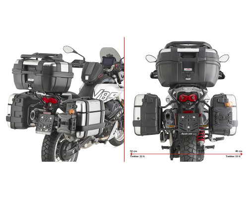 Givi One-Fit Monokey Стійка для Бокових Кофрів Moto Guzzi V85 TT 24 Чорний