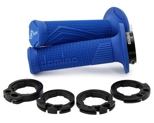 Domino off road d-lock (з адаптерами - ktm, husqvarna, gasgas, HONDA, kawasaki, suzuki, YAMAHA) колір синій