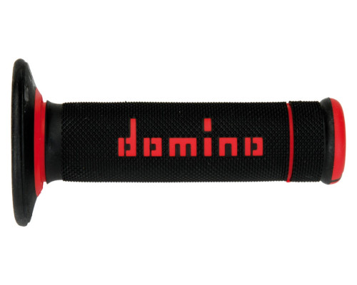 Двокомпонентні рукоятки domino off road x-treme чорні/червоні