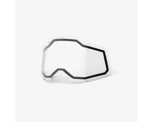 100 PROCENT, RC2/AC2/ST2, лінза для заміни, подвійна, прозора, для окулярів Racecraft 2/Accuri 2/Strata 2, прозорий