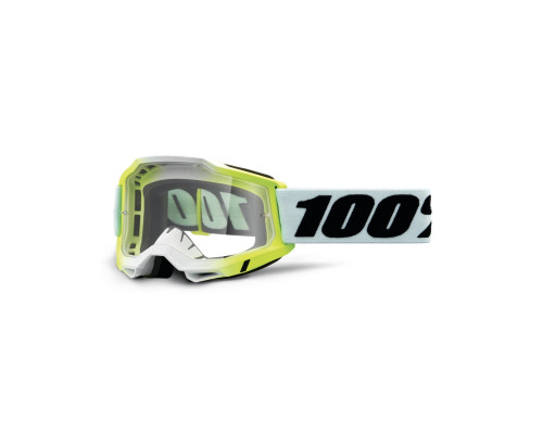 100 PROCENT Accuri 2 Dunder МотоОкуляри Прозора Лінза Білий/Чорний/Зелений