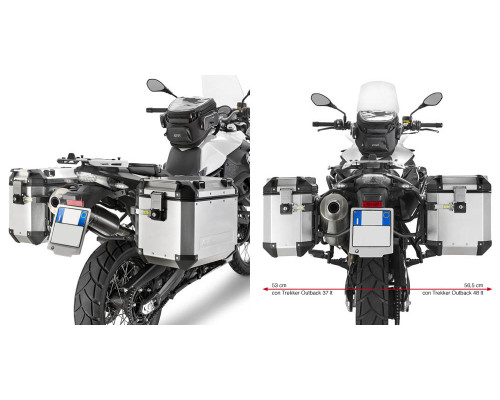 Givi Outback Стійка для бокових кофрів BMW F650GS/F700GS/F800GS 2008-2017 Чорний